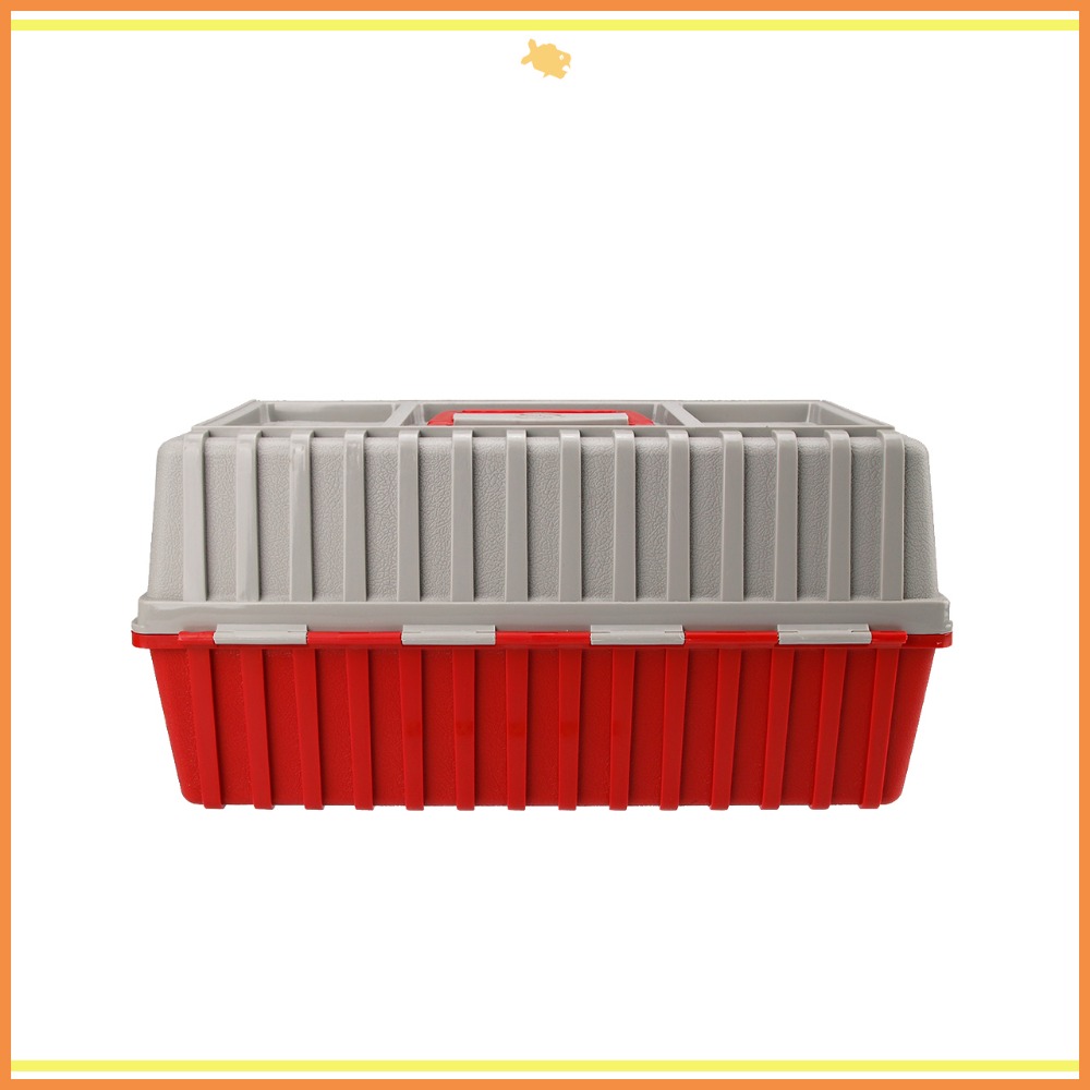 工具箱 收納箱 43*23*20.5cm B433 QiCai 工程 盒子 零件 三層 分類 大號 臺灣製造 現貨-細節圖4