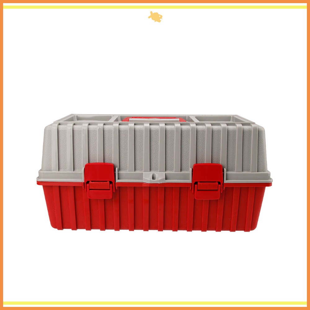 工具箱 收納箱 43*23*20.5cm B433 QiCai 工程 盒子 零件 三層 分類 大號 臺灣製造 現貨-細節圖5