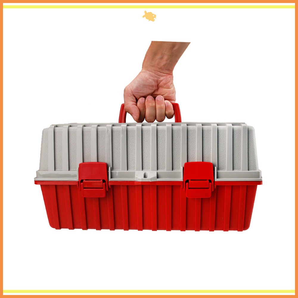 工具箱 收納箱 43*23*20.5cm B433 QiCai 工程 盒子 零件 三層 分類 大號 臺灣製造 現貨-細節圖6