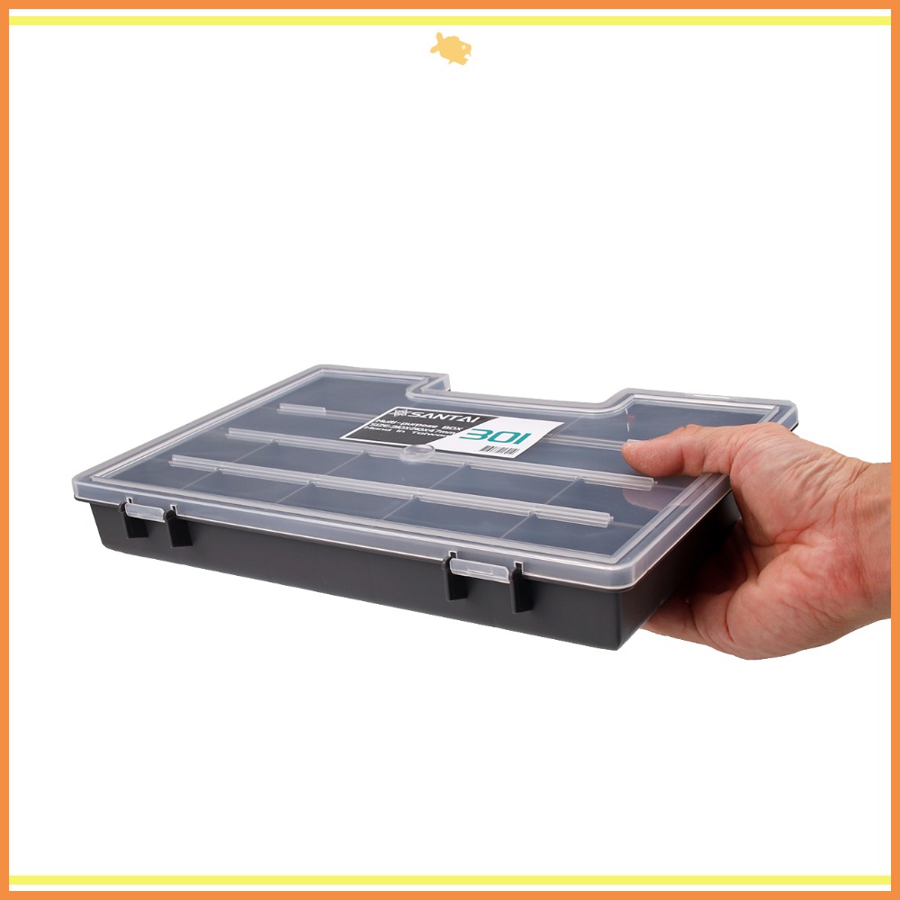 收納盒 分類盒 31*21*4.7cm S301 QiCai  盒子 零件 分類 小東西 儲物 臺灣製造 現貨-細節圖5