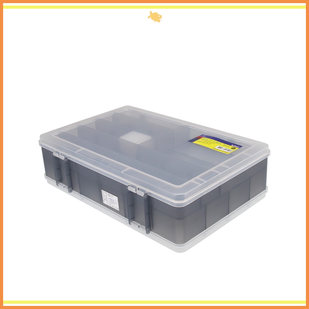 雙面 收納盒 分類盒 36*23*10cm S302 QiCai  盒子 零件 分類 小東西 儲物 臺灣製造 現貨-細節圖3