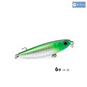 鉛筆 6.2g 6.0cm 浮水 柒采釣具 路亞 假餌 Pencil 淡水 硬餌 水面系-規格圖6