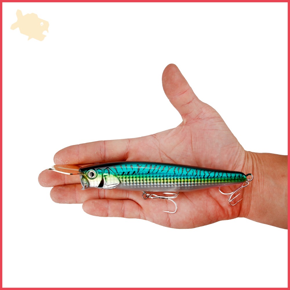 巨型水怪 77g 15cm 沉水 柒采釣具 岸拋 船拋 沉水鉛筆 金槍 遠投 大餌 船釣-細節圖6