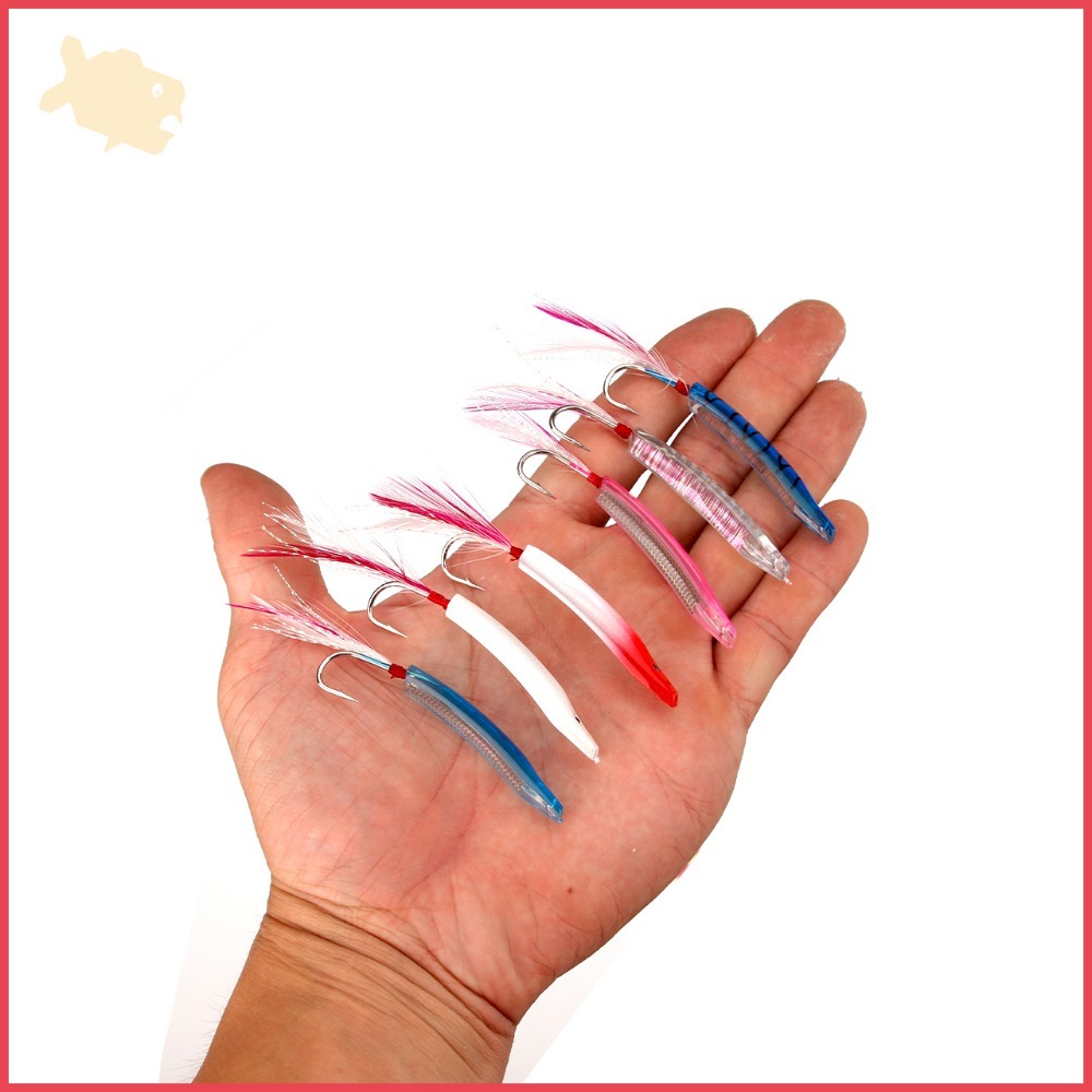 弓角 5cm 2入 柒采釣具 岸拋 海釣 船釣 土魠 假餌 水球 鬼頭刀 釣具-細節圖5