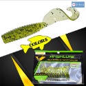 捲尾蛆 1.2g 4.5cm 12入 柒采釣具 軟餌 路亞 軟蟲 假餌 鉛頭鉤 何氏棘魞 釣魚-規格圖6