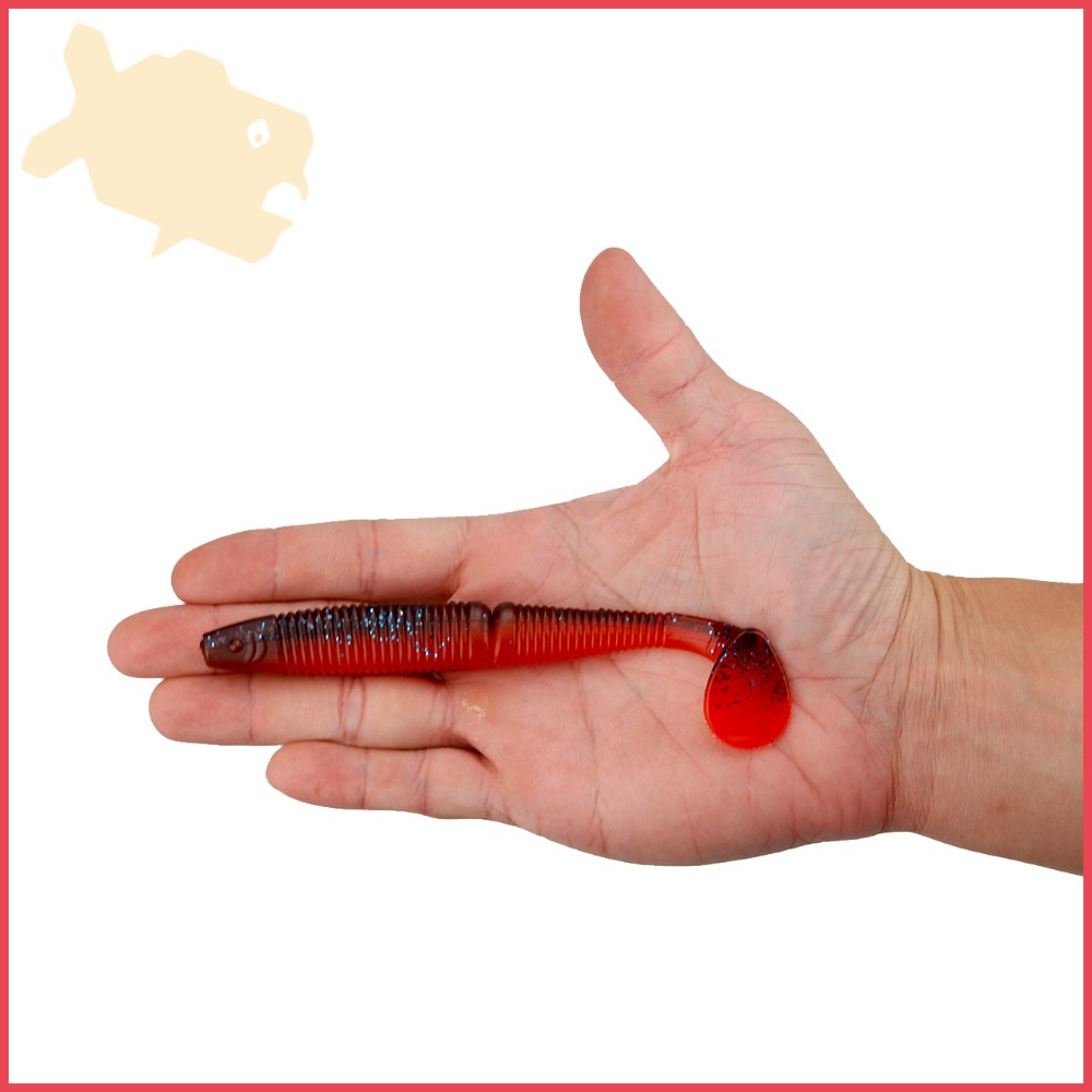 大T尾 軟餌 17.0g 14.0cm 3入 柒采釣具 雷強 魚虎 大物 軟蟲 釣魚 假餌 路亞-細節圖5