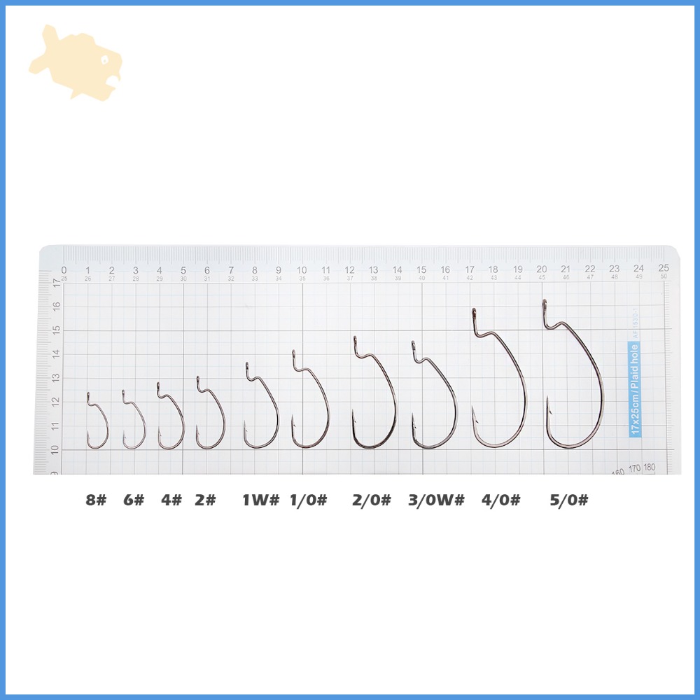 寬腹 曲柄鉤 8~5/0# 11~20入 柒采釣具 軟餌 路亞 軟蟲 德州釣組 假餌 釣鉤-細節圖3