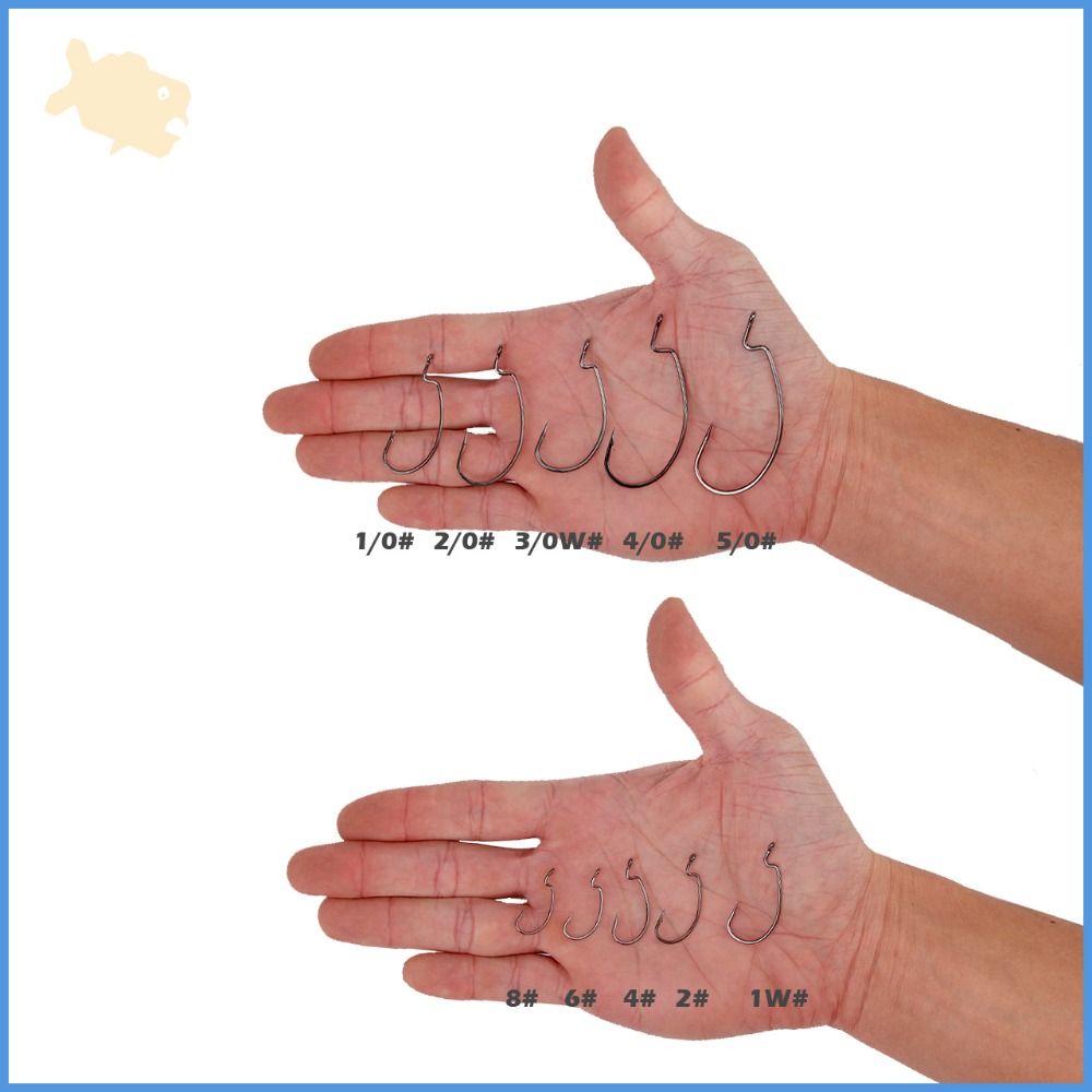 寬腹 曲柄鉤 8~5/0# 11~20入 柒采釣具 軟餌 路亞 軟蟲 德州釣組 假餌 釣鉤-細節圖4