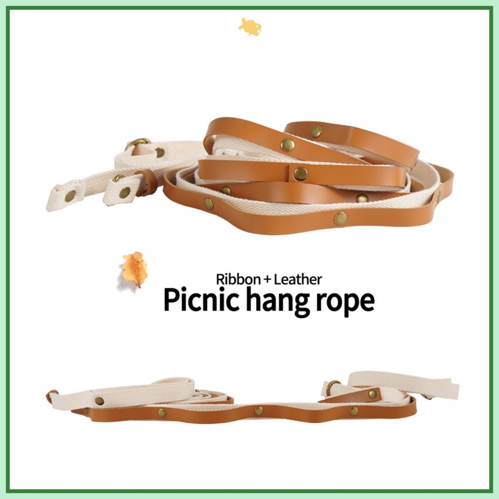 露營 掛物繩 QiCai 皮質 帳篷 野營 收納 晾衣 掛物 戶外-細節圖5