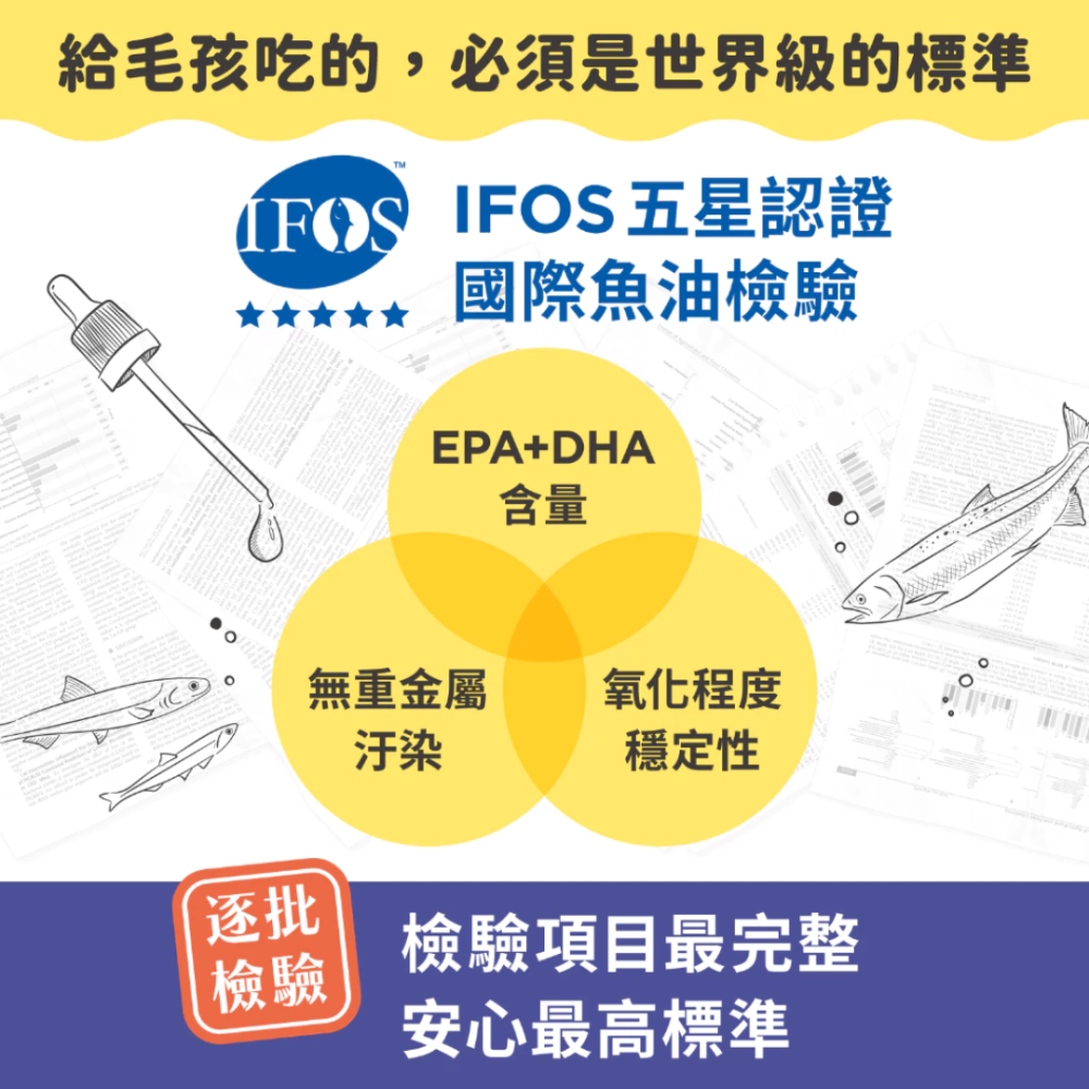 毛起來 魚油EPA+DHA機能賞 50ml【IFOS五星認證+卵磷脂】寵物魚油 貓狗通用 皮膚保養爆毛 Omega-3-細節圖8