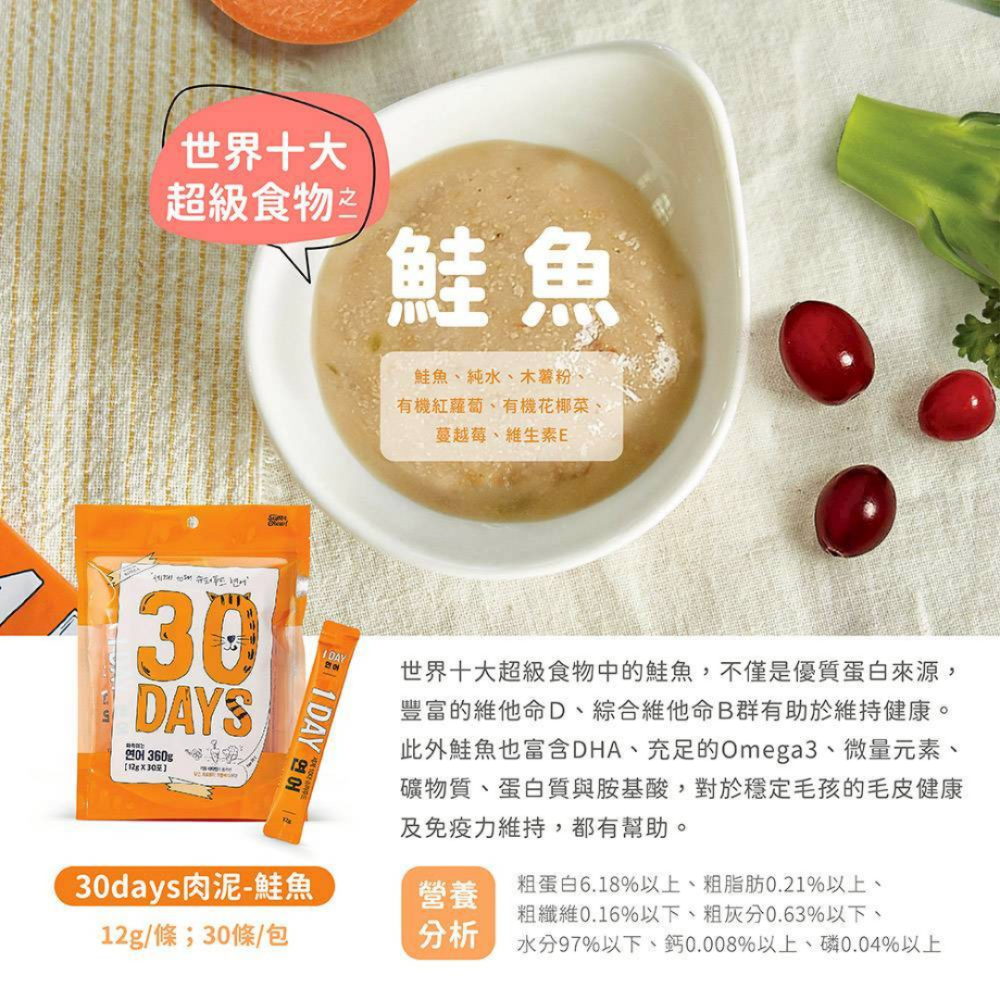 Super Chew 韓國 30DAYS 無膠天然肉泥【30入大包裝】犬貓通用 寵物零食 貓肉泥 狗點心 蔓越莓添加 低-規格圖9