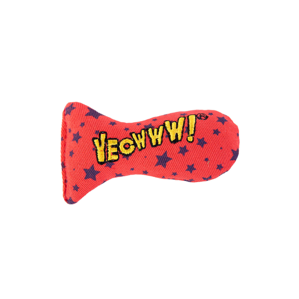 Yeowww! 美國有機貓草 小鮪魚【100%無填充棉花】沙丁魚 貓草包 踢踢包 潔牙 紓壓 寵物玩具-規格圖7