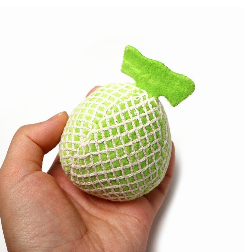 CattyMan 貓用網狀潔牙玩具【附木天蓼粉】貓刷牙 潔牙玩具 炸蝦 哈密瓜 寵物玩具 磨牙玩具 貓草玩具 網織潔牙-細節圖4