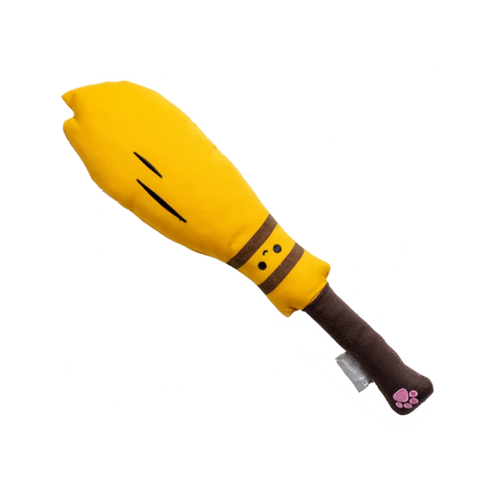 【CattyMan】貓咪踢踢玩具 勇者之劍 魔法掃把 (附木天蓼口袋) 響紙發聲 貓草包 貓抱枕 啃咬玩具 寵物玩具-細節圖3