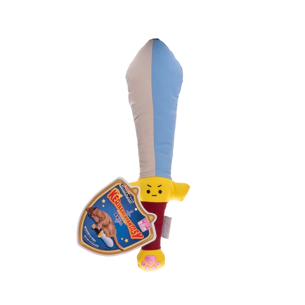 【CattyMan】貓咪踢踢玩具 勇者之劍 魔法掃把 (附木天蓼口袋) 響紙發聲 貓草包 貓抱枕 啃咬玩具 寵物玩具-規格圖5