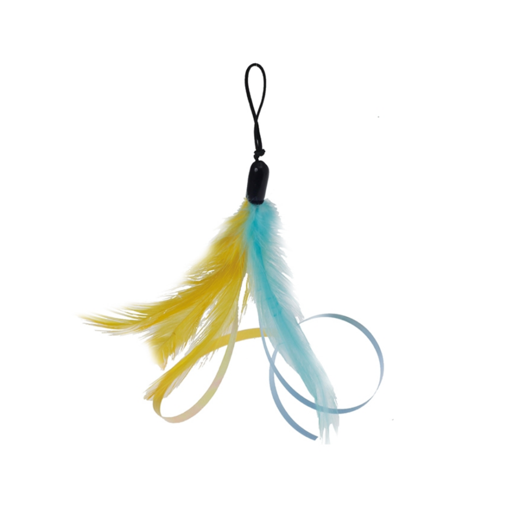 【日本製】CattyMan 逗貓棒替換頭 3款可選 (冰海小精靈/天使羽毛/毛毛蟲) 替換蟲 替換羽毛 貓玩具 逗貓桿配-細節圖3