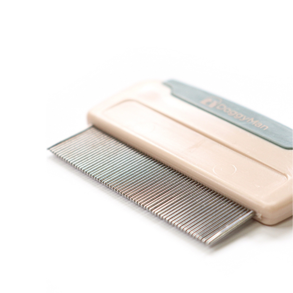 【DoggyMan】抗菌除蚤梳 BS-15｜0.15mm極密齒距 物理除蟲 圓潤針頭不傷膚 貓狗通用 臉部腳底細節梳-細節圖3