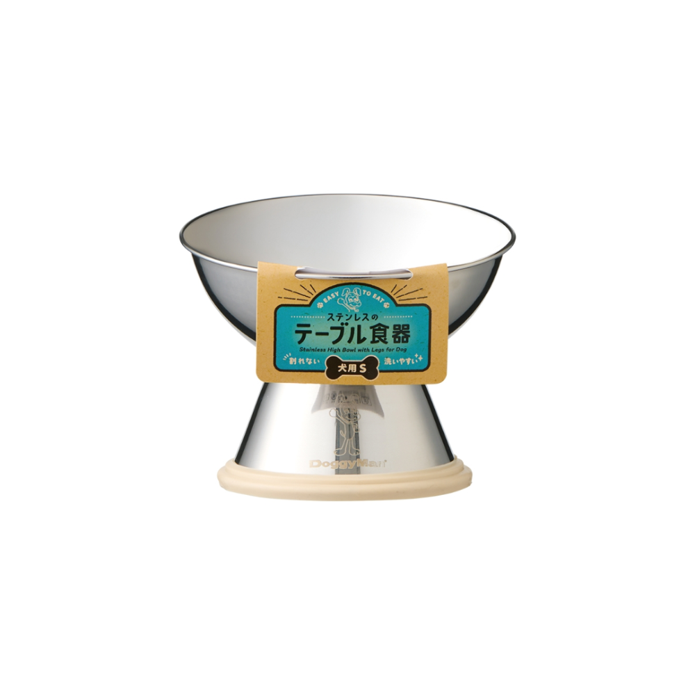 【DoggyMan】日本多格漫 不鏽鋼高腳防滑餐碗 護頸碗 狗碗 寵物碗 高腳碗 飼料碗 水碗 (S/M號)-規格圖7