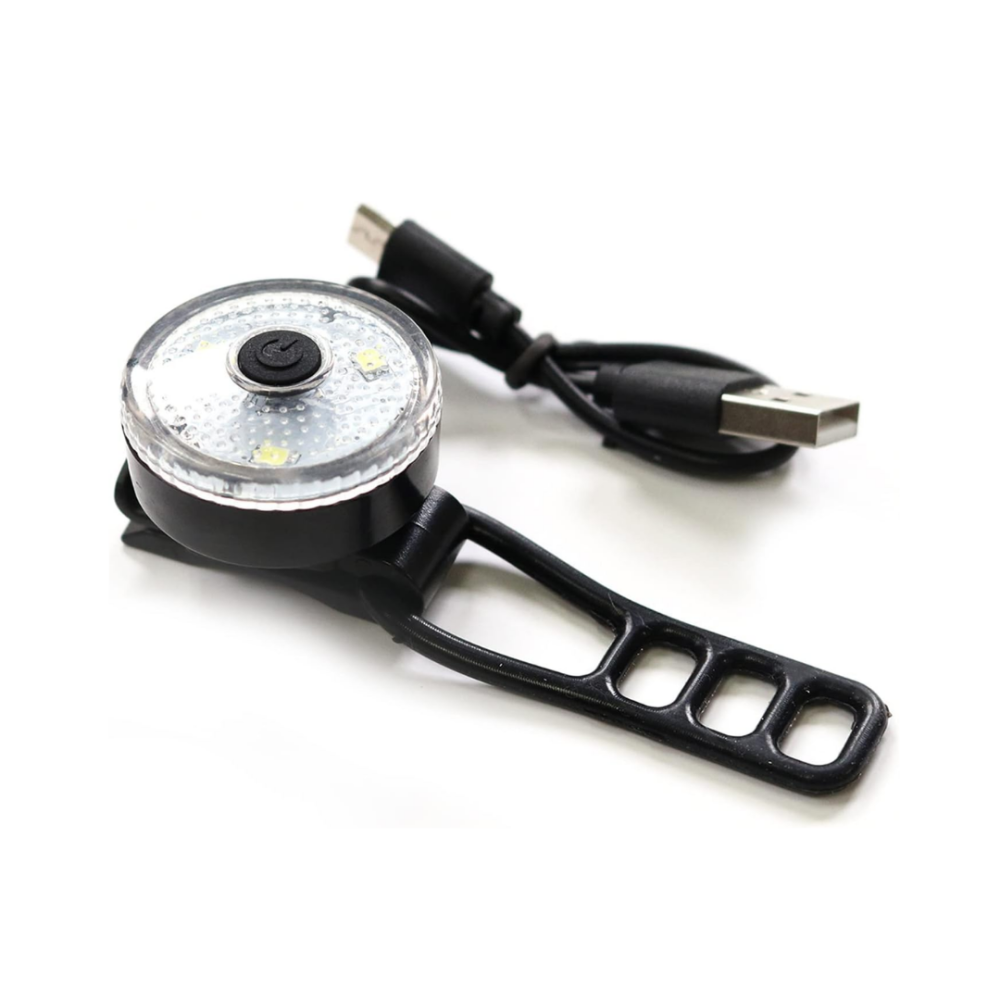 【DoggyMan】犬用夜行可充電式LED散步燈 100公尺可見 高亮度 防水防走失 寵物警示燈 發光扣環-細節圖2