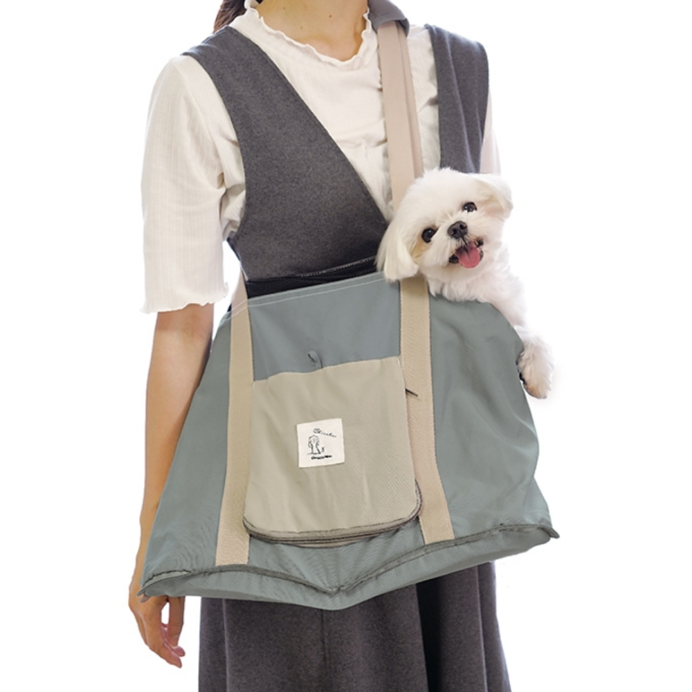 DoggyMan 寵物外出包 8kg內【一秒折疊收納】狗貓外出袋 寵物托特包 寵物吊帶包 寵物斜背包-細節圖5