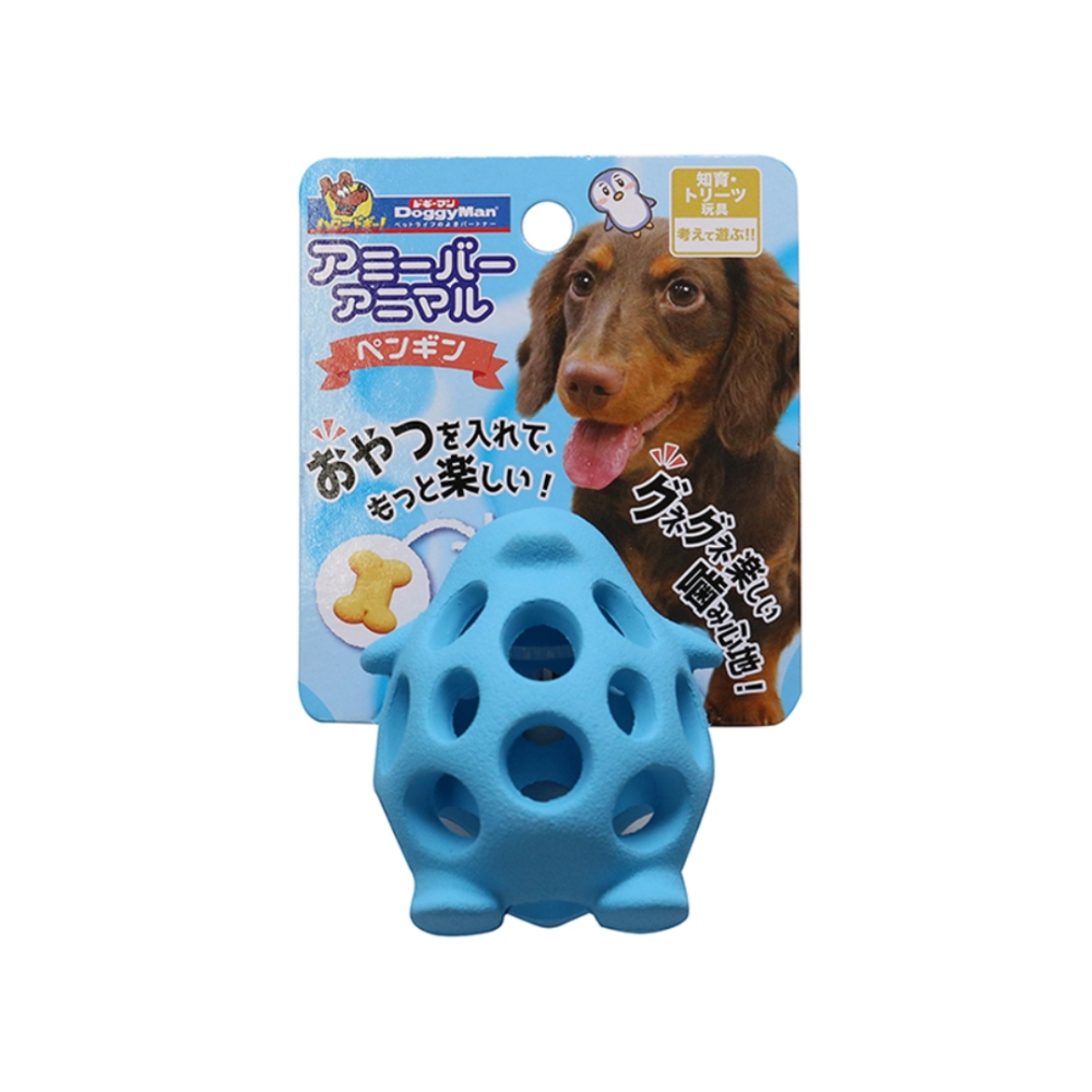 DoggyMan 益智漏食狗玩具【天然橡膠超Q彈】寵物耐咬玩具 狗狗藏食玩具 企鵝/烏龜/章魚 解悶神器-規格圖5