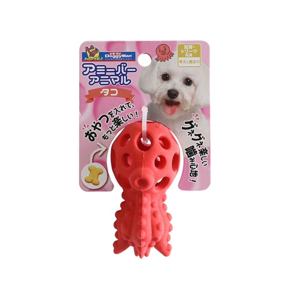 DoggyMan 益智漏食狗玩具【天然橡膠超Q彈】寵物耐咬玩具 狗狗藏食玩具 企鵝/烏龜/章魚 解悶神器-規格圖5