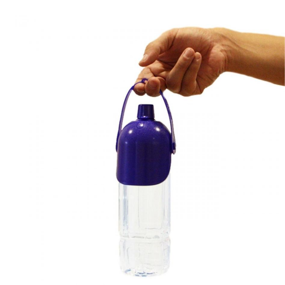 DoggyMan 寵物外出便利水壺頭 喝水沖洗兩用寶特瓶蓋 附提把 狗狗散步必備 貓咪飲水杯 禮貌清洗器 日本製造-細節圖2