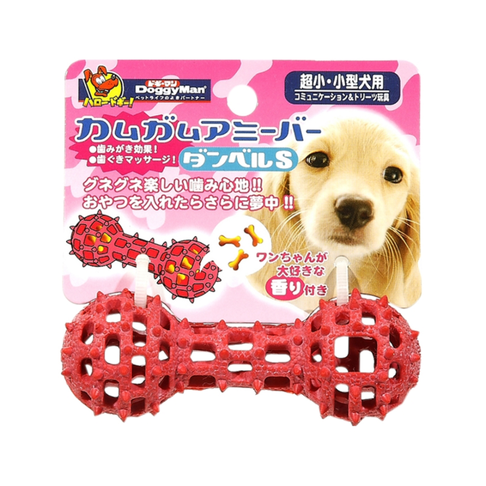 DoggyMan 益智漏食網狀橡膠玩具 【藏食解悶/潔牙舒壓】 狗狗啃咬玩具 寵物互動玩具 狗益智玩具 橡膠球 橄欖球-規格圖4