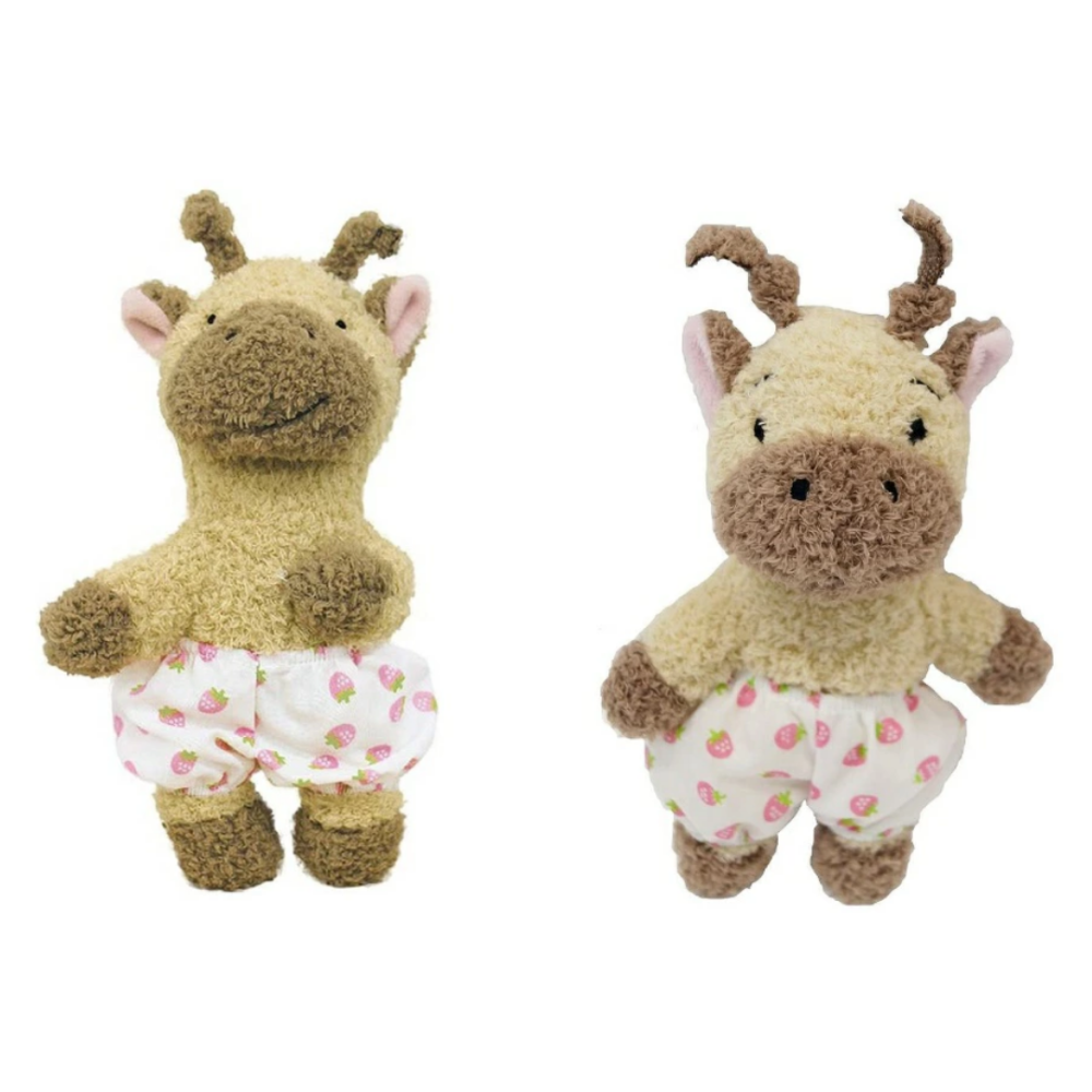 DoggyMan 友達毛絨啾啾玩具 寵物藏食玩具 陪伴安撫發聲娃娃 柔軟絨毛 小型犬適用 松鼠 長頸鹿 兔兔-細節圖2