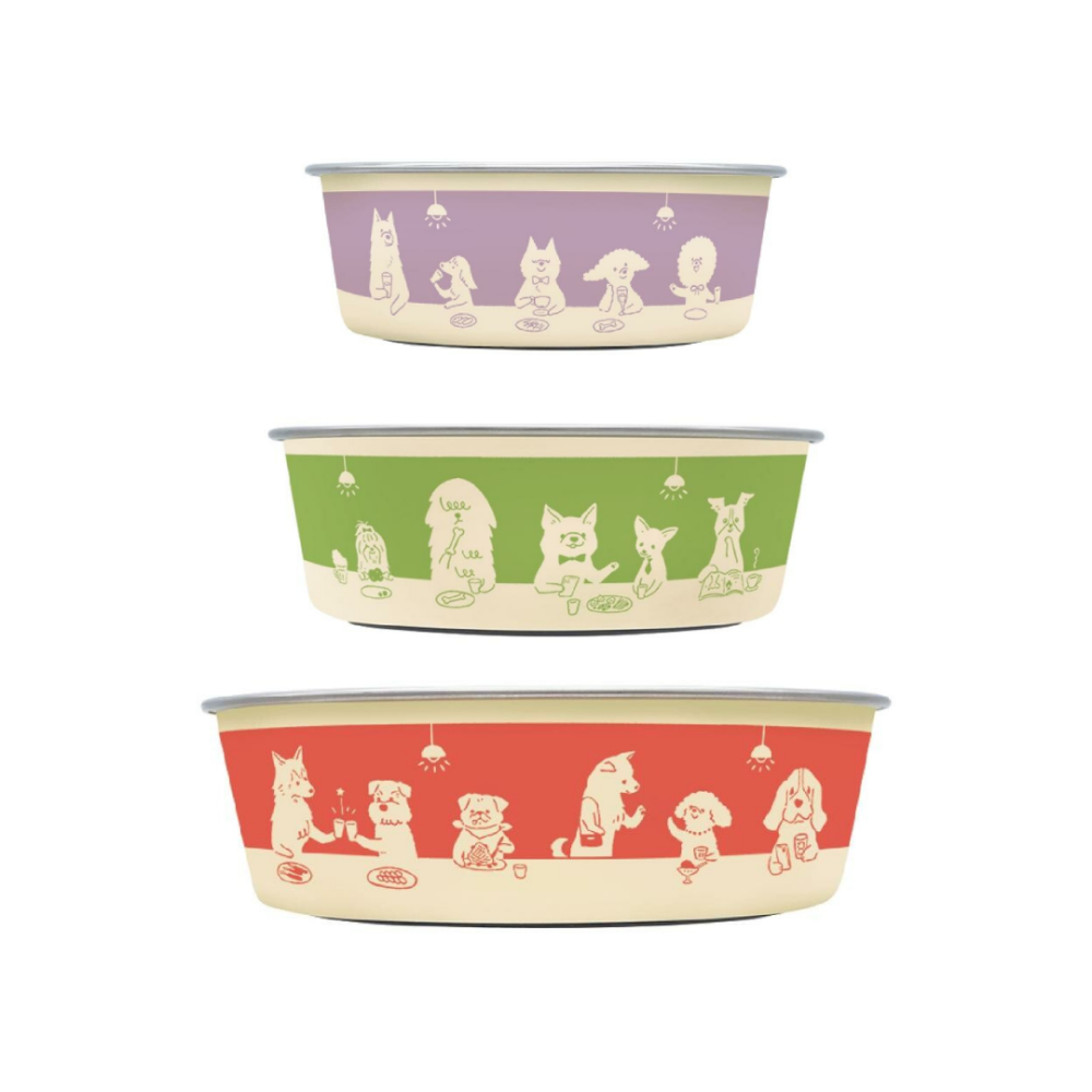 DoggyMan 狗狗餐酒館不銹鋼止滑碗 【防滑不刮地板】 寵物碗 狗碗 飼料碗 寵物餐具 不鏽鋼碗 狗盆 寵物水盆-細節圖3