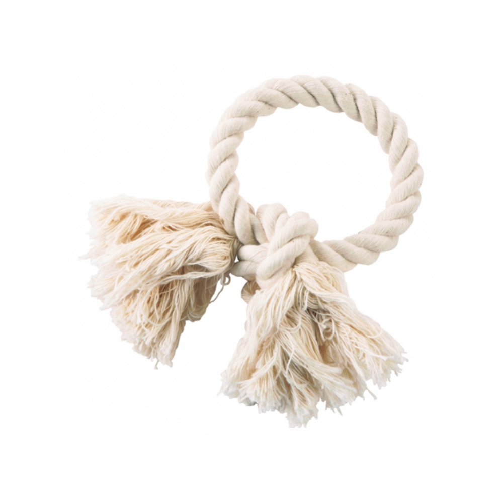 DoggyMan 100%天然純棉潔牙棉圈 360度耐咬狗玩具 寵物拉扯互動拔河 磨牙紓壓 狗啃咬玩具 S/M/L-細節圖2