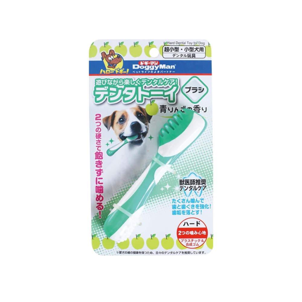 DoggyMan 咬咬果香安全潔齒玩具 圓環與潔牙刷造型 雙重硬度獸醫推薦 狗狗磨牙啃咬玩具 寵物潔齒圈-規格圖7