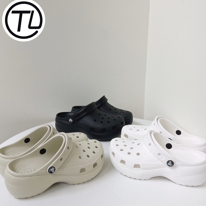 crocs classic platform clogs 雲朵鞋 洞洞鞋 穆勒鞋 增高 厚底 防水206750-細節圖2
