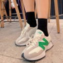 韓國代購 New Balance 327元祖灰 nb327 海鹽白 海鹽色 麂皮 休閒鞋 厚底 女鞋 WS327FE-規格圖9