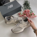 韓國代購 New Balance 327元祖灰 nb327 海鹽白 海鹽色 麂皮 休閒鞋 厚底 女鞋 WS327FE-規格圖9