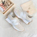 韓國代購 New Balance 327元祖灰 nb327 海鹽白 海鹽色 麂皮 休閒鞋 厚底 女鞋 WS327FE-規格圖9