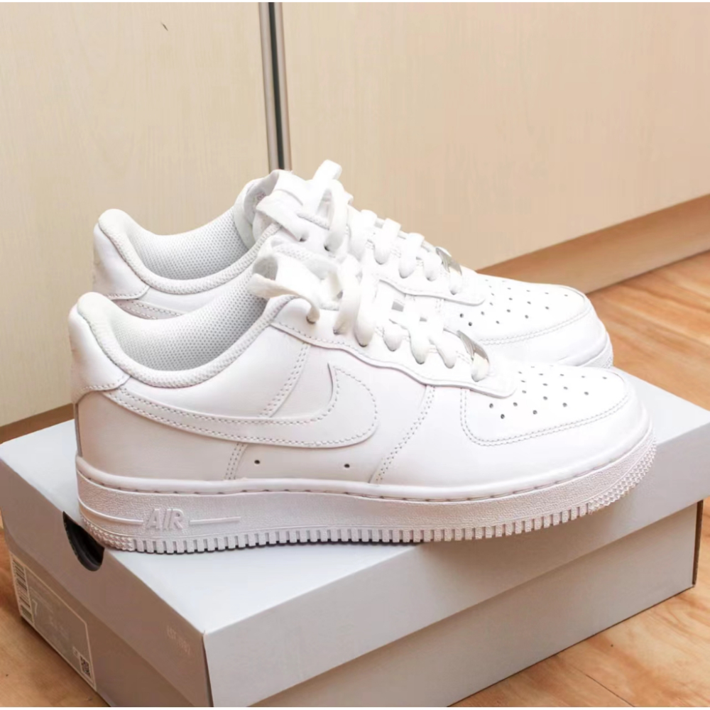 現貨Nike Air Force 1 Low 07 純白 空軍一號 復古經典 低幫 板鞋 休閑鞋 男女同款-細節圖2