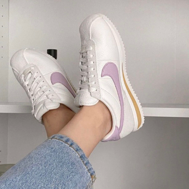 Nike Cortez Iced Lilac 女鞋 白紫 白月光 休閒鞋 仙女鞋 FJ4608-133-細節圖2