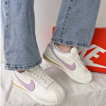 Nike Cortez Iced Lilac 女鞋 白紫 白月光 休閒鞋 仙女鞋 FJ4608-133-細節圖3