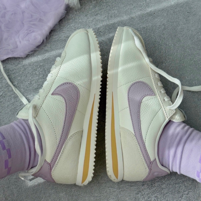 Nike Cortez Iced Lilac 女鞋 白紫 白月光 休閒鞋 仙女鞋 FJ4608-133-細節圖5