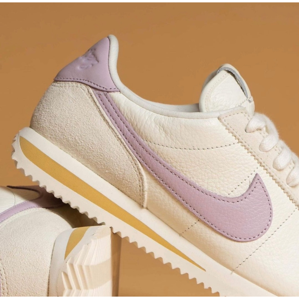 Nike Cortez Iced Lilac 女鞋 白紫 白月光 休閒鞋 仙女鞋 FJ4608-133-細節圖9