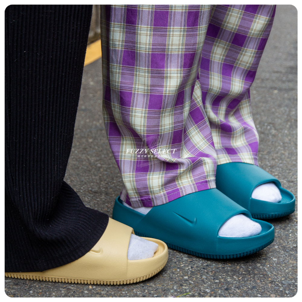 Nike Calm 防水 麵包拖鞋 奶茶 DX4816-200 黑 FD4116-001 白 薄荷綠-細節圖8