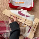 日本代購 Nike Court Legacy Lift 厚底 解構 奶茶 DM7590-200 白黑 100-規格圖9