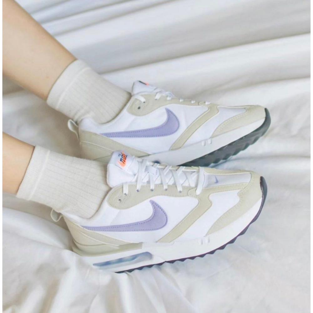 免運 韓國代購 附發票 Nike鞋 Air Max Dawn 白灰 白紫 女鞋 黑白 氣墊慢跑鞋 DH5131-100-細節圖6