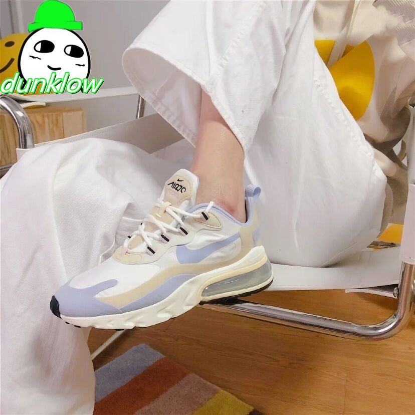 免運  Nike Air Max 270 React 黑白 熊貓 氣墊 白 CI3899-101 男女情侶鞋-細節圖2