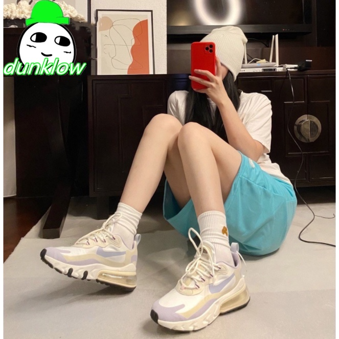 免運  Nike Air Max 270 React 黑白 熊貓 氣墊 白 CI3899-101 男女情侶鞋-細節圖3