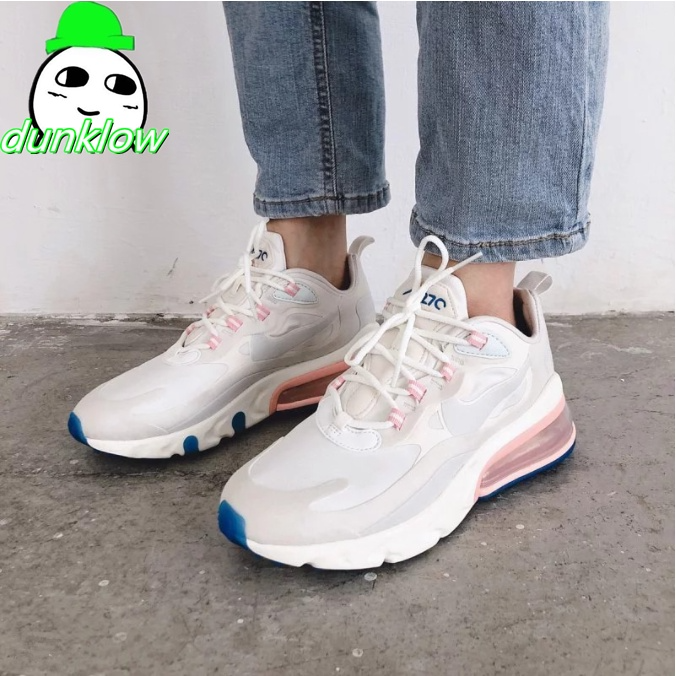 免運  Nike Air Max 270 React 黑白 熊貓 氣墊 白 CI3899-101 男女情侶鞋-細節圖4