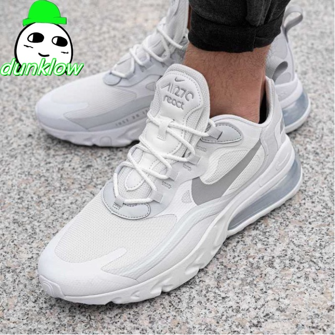 免運  Nike Air Max 270 React 黑白 熊貓 氣墊 白 CI3899-101 男女情侶鞋-細節圖6