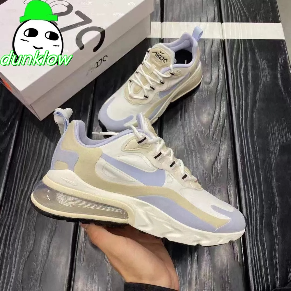 免運  Nike Air Max 270 React 黑白 熊貓 氣墊 白 CI3899-101 男女情侶鞋-細節圖9