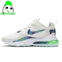 免運  Nike Air Max 270 React 黑白 熊貓 氣墊 白 CI3899-101 男女情侶鞋-規格圖1